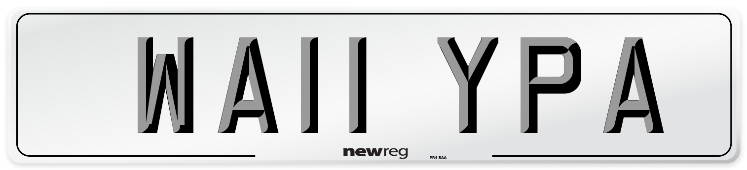 WA11 YPA Number Plate from New Reg